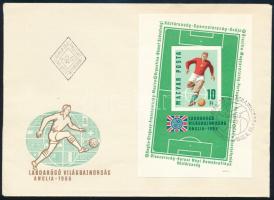 1966 Labdarúgó VB (II.) - Aglia vágott blokk FDC-n (5.000)