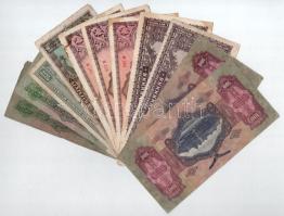 1930-1946. 11db-os vegyes pengő bankjegy tétel T:F-VG