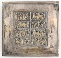 Tevan Margit (1901-1978): Díszdoboz. Jelzett, 15x15 cm