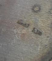 Orosz ezüst (Ag) pálinkás pohár szett, 3 darab pohár díszdobozban, jelzett, nettó: 162g