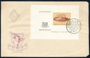 1965 UNIVERSIADE vágott blokk FDC-n (4.000)