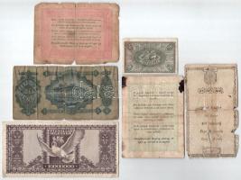 1806. 5G "Bécsi városi bankócédula" vízjeles papíron + 1848. 2Ft + 5Ft "Kossuth bankó...