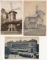 65 db RÉGI francia város képeslap vegyes minőségben, sok Párizs