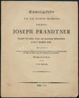 1819 Pest, Schmerzgefühle [...] Joseph Prandtner, 4p