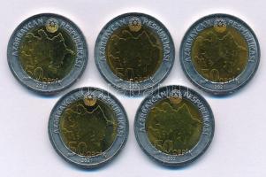 Azerbajdzsán 2021. 50q bimetál (5x) T:AU, patina
Azerbaijan 2021. 50 Qepik bimetal (5x) C:AU, patin...