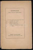 Móricz Zsigmond: Szerelem. - - egyfelvonásosai. III. Magyarosan. Kend a pap? Bp., é.n. (cca 1913-191...