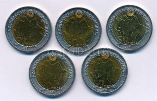 Azerbajdzsán 2021. 50q bimetál (5x) T:AU, patina
Azerbaijan 2021. 50 Qepik bimetal (5x) C:AU, patin...
