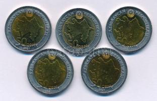 Azerbajdzsán 2021. 50q bimetál (5x) T:AU, patina
Azerbaijan 2021. 50 Qepik bimetal (5x) C:AU, patin...