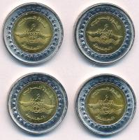 Egyiptom 2015. 1P bimetál "Szuezi-csatorna" (4x) T:AU-XF Egypt 2015. 1 Pound bimetal "Suez Canal" (4x) C:AU-XF Krause KM#1001