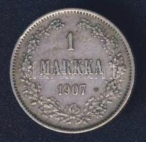 Finnország 1907. 1M Ag T:3 ph