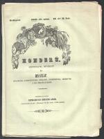 1843, 1846 Honderű. Szépirodalmi, művészeti és divatlap. II. évf. 8. sz. és IV. évf 18. szám. Szerk....