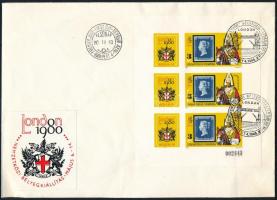 1980 LONDON vágott kisív FDC-n (4.000)