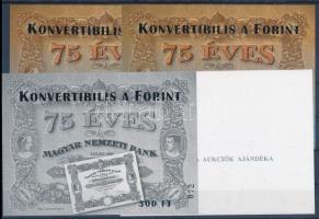 2001/20 Konvertibilis a Forint 4 db-os emlékív garnitúra azonos sorszámmal (20.000)