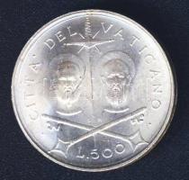 Vatikán 1967. 500L Ag "Szt.Péter és Pál" VI.Pál pápa T:1/2+