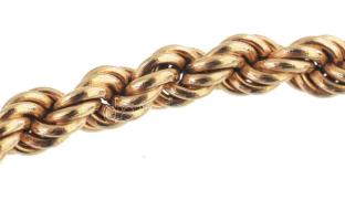 Arany (Au) 14K walles karkötő, jelzett, h: 19 cm, nettó: 8,3 g