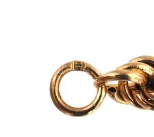Arany (Au) 14K walles karkötő, jelzett, h: 19 cm, nettó: 8,3 g