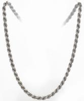 Ezüst(Ag) masszív walles nyaklánc, jelzett, h: 45 cm, nettó: 20,6 g