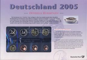 Németország 2005A Német Posta speciális kiadása, emlékpénzek és bélyegek kombinációja; 1c-2̈́...