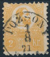 1871 Kőnyomat 2kr "POZSONY" (25.000) (enyhe elvékonyodás/ thin paper)