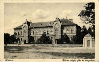 Mohács, Állami polgári fiú- és leány iskola. Fridrich Oszkár kiadása (Rb)