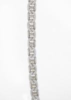 Ezüst(Ag) masszív pálcikás nyaklánc, jelzett, h: 50 cm, nettó: 17,8 g