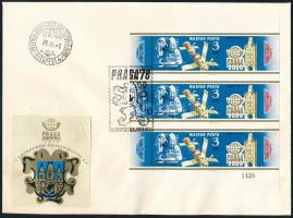 1978 Prága vágott kisív FDC-n (4.000)