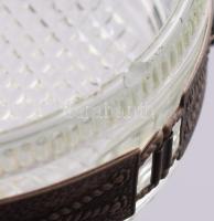 Kínáló szecessziós stílusú szerelékben, lepattanással, d: 16 cm