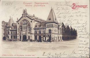 Budapest IX. Nagyvásárcsarnok litho (EK)