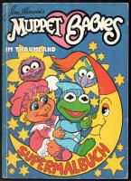 Muppet Babies in Traumland - Supermalbuch, német nyelvű kifestőkönyv, a képek kb. egyharmadát kiszínezték