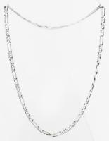 Ezüst(Ag) figaro nyaklánc, jelzett, h: 44,5 cm, nettó: 12,3 g