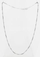 Ezüst(Ag) golyómintás nyaklánc, jelzett, h: 45 cm, nettó: 4,9 g