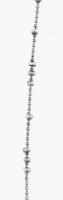 Ezüst(Ag) golyómintás nyaklánc, jelzett, h: 45 cm, nettó: 4,9 g