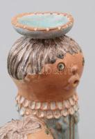 Kiss Roóz Ilona (1920-2010): Anya gyermekével. Jelzett, hibátlan, m: 18 cm