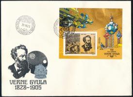 1978 Fantasztikum az űrkutatásban - Verne vágott blokk FDC-n (5.000)