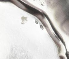 Ezüst(Ag) kerek ékszertartó tálka, jelzett, d: 8 cm, nettó: 22,5 g