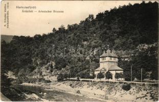 Herkulesfürdő, Baile Herculane; Artézi kút. R. Krizsány 140. / Brunnen / well (EM)