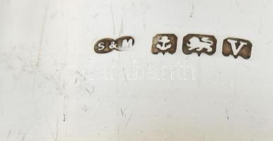 Ezüst(Ag) sima felületű szalvétagyűrű, jelzett, d: 4,2 cm, nettó: 23,5 g