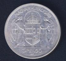 1930. 5P Ag "Horthy jobbra" T:3+