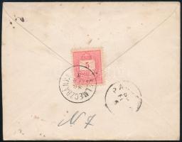 1886 Ajánlott levél 3 x 5kr bérmentesítéssel / Registered cover "SELMECZBÁNYA" - Pancsova