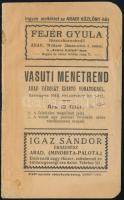 1912 Vasúti menetrend az Arad városát érintő vonatokról, 31p