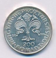 1978. 200Ft Ag "Első magyar aranyforint" T:BU patina
Adamo EM56