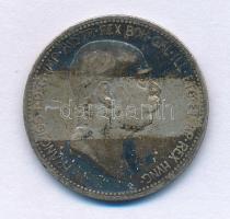 Ausztria 1908. 1K Ag "Ferenc József - Jubileum" T:VF, patina, pici peremhiba  Austria 1908. 1 Corona Ag "Franz Joseph - Jubilee" C:VF, patina, tiny edge error Krause KM#2808