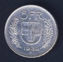 Svájc 1932. 5Fr Ag T:2/3