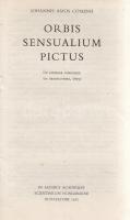 Comenius, Iohannes Amos [Komensky, Jan Amos]: 
Joh. Amos Comenii Orbis sensualium pictus bilingvis ...