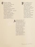 Szász Endre (1926-2003): Illusztráció Francois Villon művéhez. Szitanyomat, papír, jelzett, művészpé...