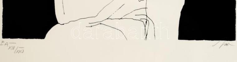 Szász Endre (1926-2003): Illusztráció Francois Villon művéhez. Szitanyomat, papír, jelzett, művészpé...