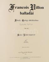 Szász Endre (1926-2003): Illusztráció Francois Villon balladáihoz. Szitanyomat, papír, jelzett, művé...