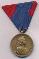 1938. "Felvidéki Emlékérem, II. Rákóczi Ferenc" bronz kitüntetés mellszalagon T:AU Hungary 1938. "Upper Hungary Medal, Francis II Rákóczi" bronze decoration on ribbon C:AU NMK 427.