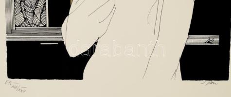 Szász Endre (1926-2003): Illusztráció Francois Villon Chanson a párizsi szépasszonyokról c. művéhez....