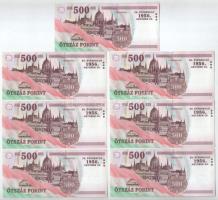 2006. 500Ft "A forradalom 50. évfordulója 1956. október 23." (7x) sorszámkövetők "EC&...